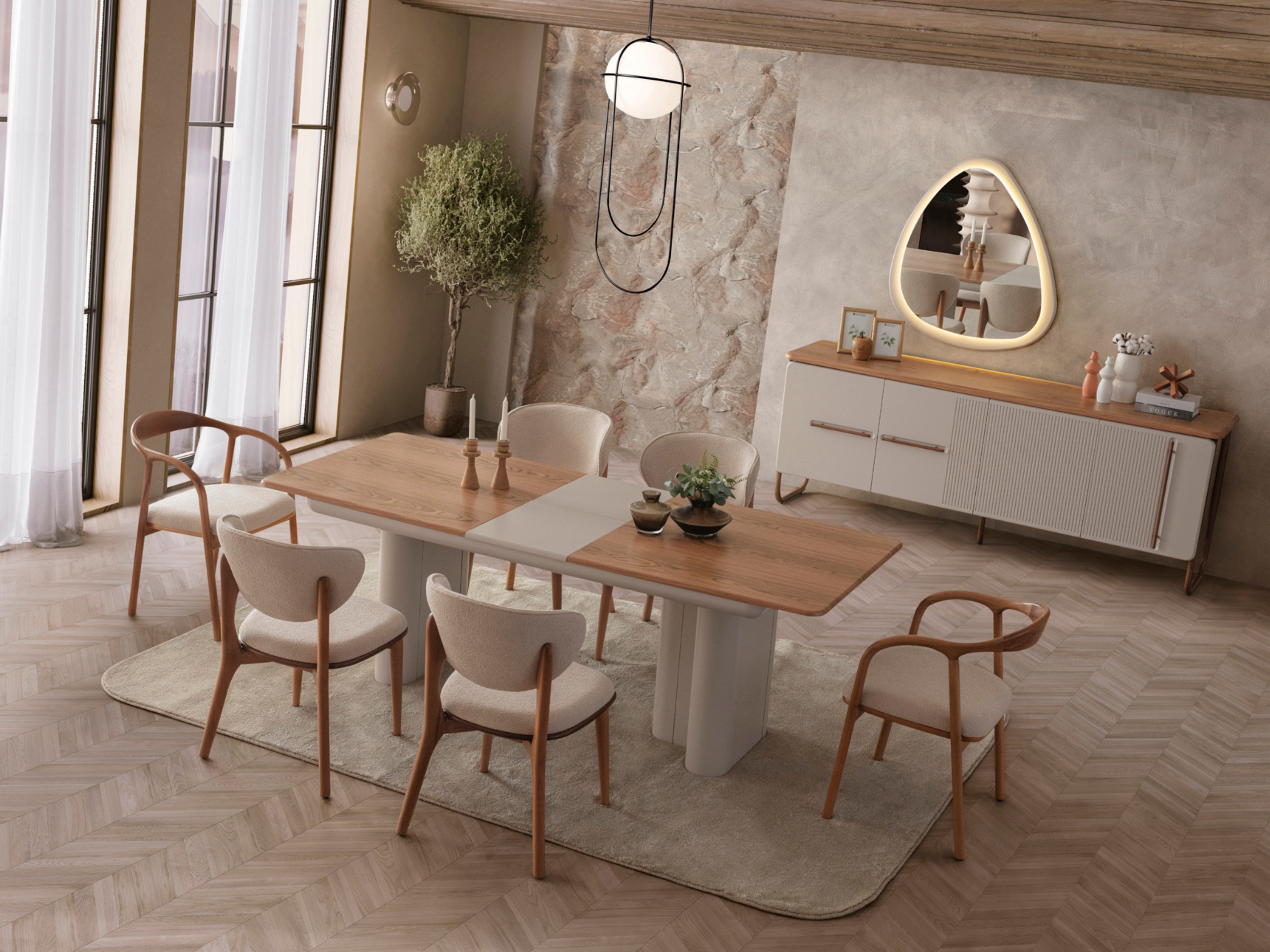 Lotus Yemek Odası Takımı